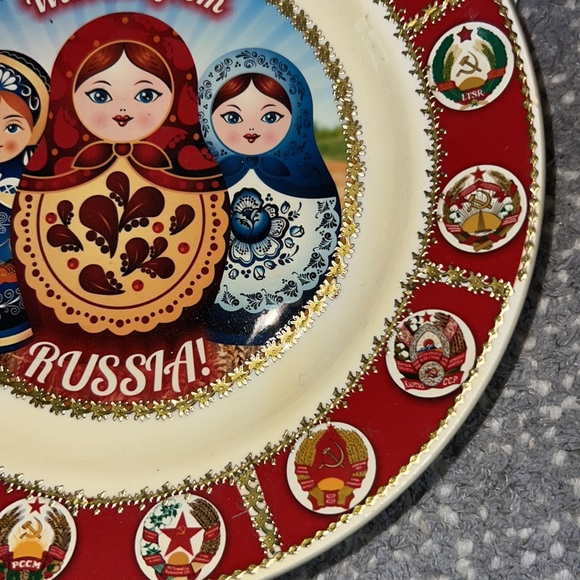 With Love from Russia Plate with holder - Picture 6 of 11
